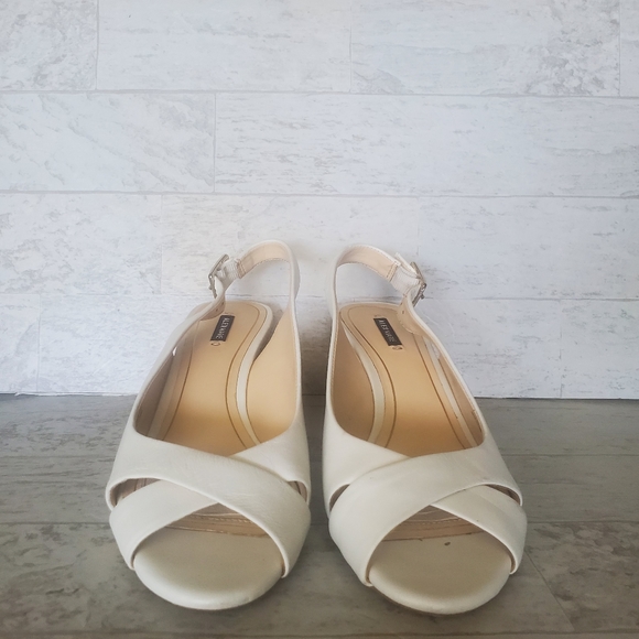 Alex Marie White Wedge Espadrilles Sandals Size 8.5 - Picture 2 of 7